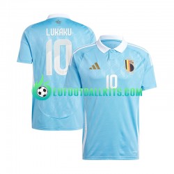 Belgium Romelu Lukaku 10 Bluecolor Away Football Shirts Euro 2024 Men LS