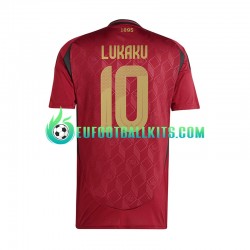 Belgium Romelu Lukaku 10 Redcolor Home Football Shirts Euro 2024 Men LS