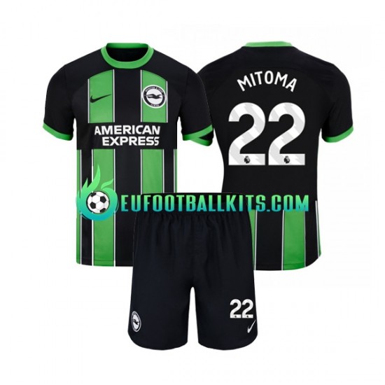 Brighton Hove Albion Mitoma 22 Away Football Shirts 2023-2024 Kids LS