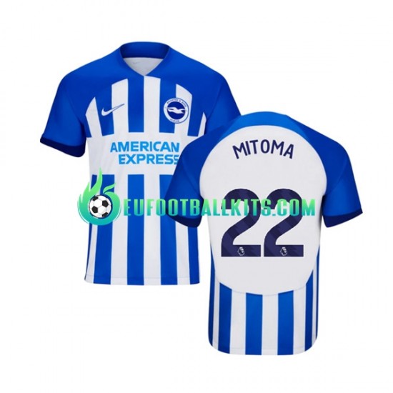 Brighton Hove Albion Mitoma 22 Home Football Shirts 2023-2024 Men LS