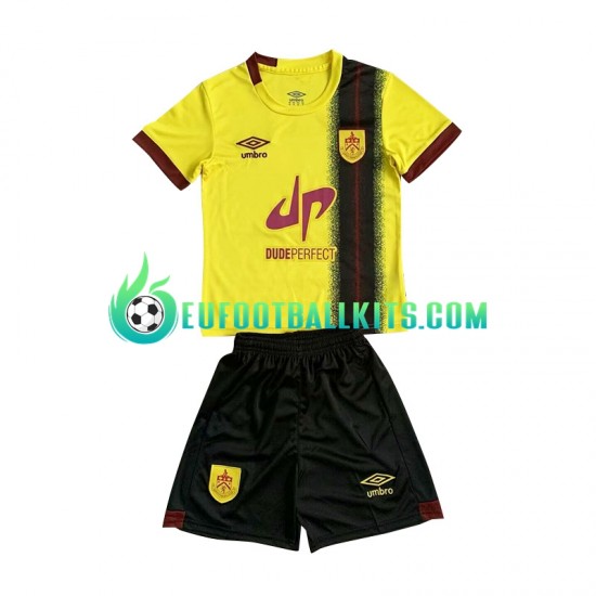 Burnley Yellowcolor Away Football Shirts 2023-2024 Kids LS