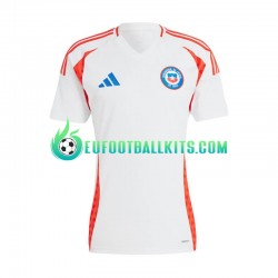 Chile Whitecolor Away Football Shirts Copa America 2024 Men LS