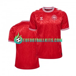 Denmark Redcolor Home Football Shirts Euro 2024 Men LS
