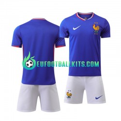 France Bluecolor Home Football Shirts Euro 2024 Kids LS