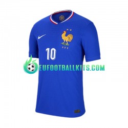 France Kylian Mbappe 10 Bluecolor Home Football Shirts Euro 2024 Men LS