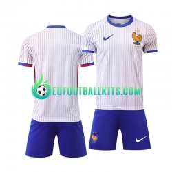 France Whitecolor Away Football Shirts Euro 2024 Kids LS