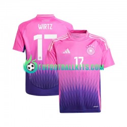 Germany Florian Wirtz 17 Away Football Shirts Euro 2024 Men LS