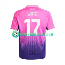 Germany Florian Wirtz 17 Away Football Shirts Euro 2024 Men LS