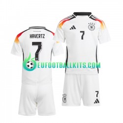 Germany Havertz 7 Whitecolor Home Football Shirts Euro 2024 Kids LS