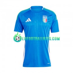 Italy Bluecolor Home Football Shirts Euro 2024 Men LS