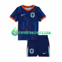 Netherlands Away Football Shirts Euro 2024 Kids LS