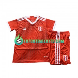Peru Redcolor Away Football Shirts 2023 Kids LS