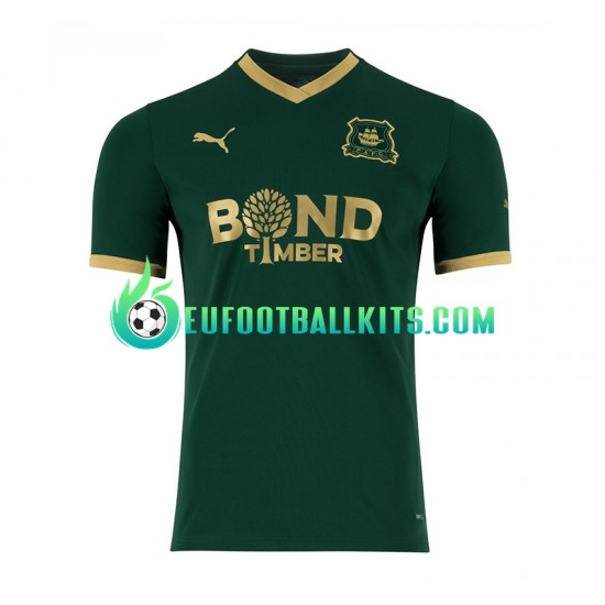 Plymouth Argyle Greencolor Home Football Shirts 2023-2024 Men LS