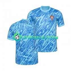 Portugal Goalkeeper Bluecolor Third Football Shirts Euro 2024 Men LS