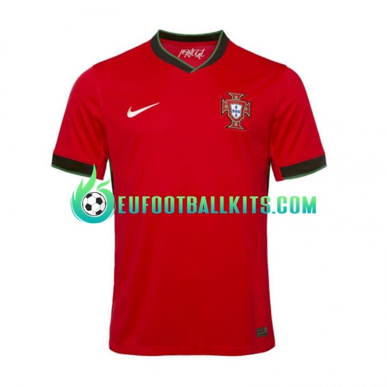 Portugal Redcolor Home Football Shirts Euro 2024 Men LS