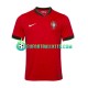 Portugal Redcolor Home Football Shirts Euro 2024 Men LS