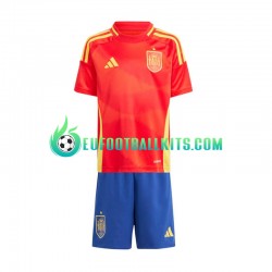 Spain Redcolor Home Football Shirts Euro 2024 Kids LS