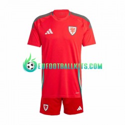 Wales Redcolor Home Football Shirts 2024 Kids LS