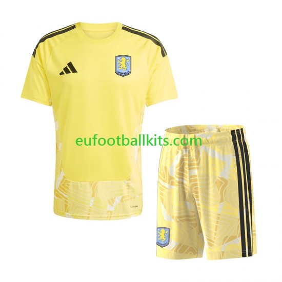 Aston Villa Goalkeeper Home Football Shirts 2026-2027 Kids LS