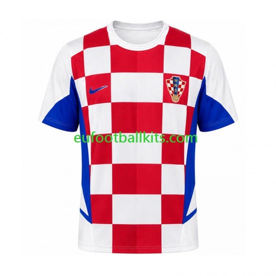Croatia Retro Home Football Shirts 2002 Men LS