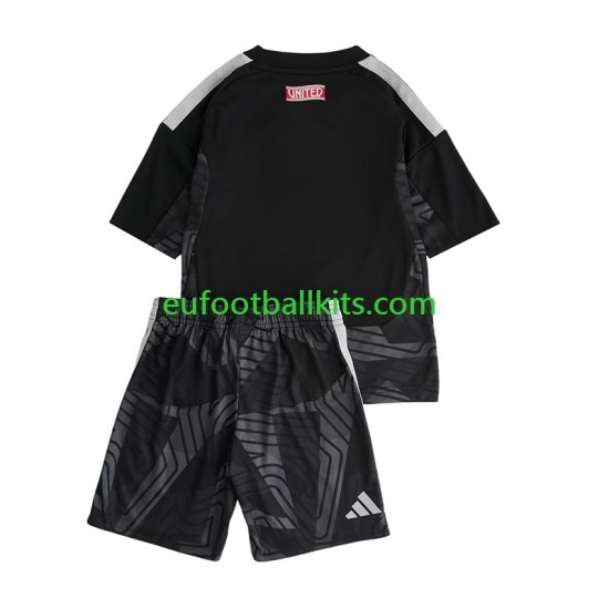 Manchester United Goalkeeper Home Football Shirts 2026-2027 Kids LS