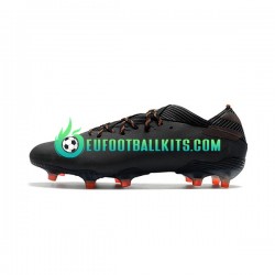 Adidas Football Boots Nemeziz9.1 FG Dark Motion Blackcolor Orangecolor