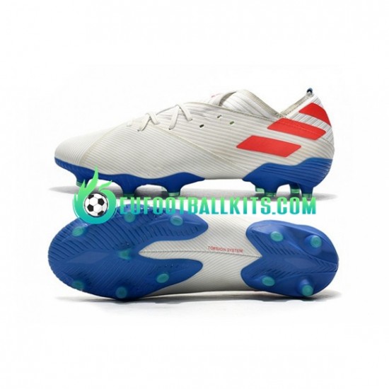 Adidas Football Boots Nemeziz9.1 FG Whitecolor Bluecolor Redcolor