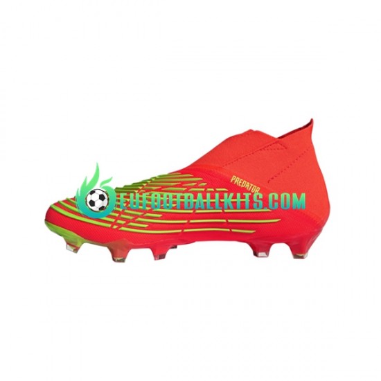 Adidas Football Boots Predator EDGE FG Game Data Redcolor Greencolor
