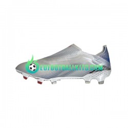 Adidas Football Boots X GHOSTED FG Showpiece Silver Blackcolor Redcolor