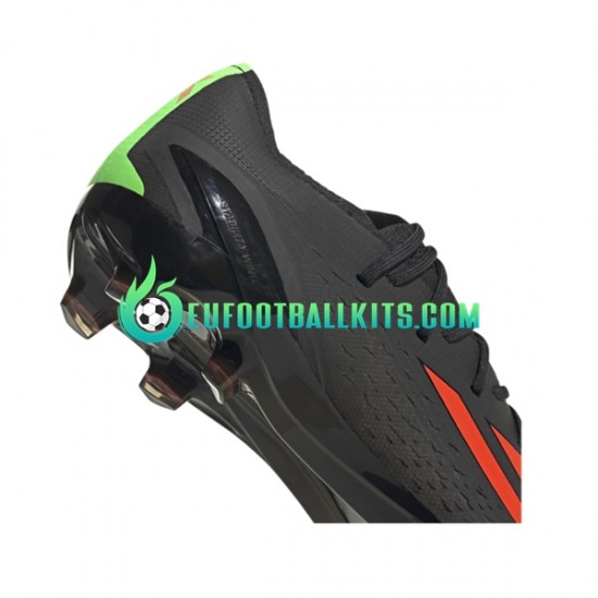 Adidas Football Boots X Speedportal.1 FG Shadowportal Blackcolor Redcolor Greencolor