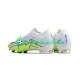 Nike Football Boots Air Zoom Mercurial IX Elite FG Whitecolor Greencolor