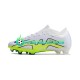 Nike Football Boots Air Zoom Mercurial IX Elite FG Whitecolor Greencolor