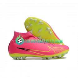 Nike Football Boots Air Zoom Mercurial Superfly IX Academy AG Pinkcolor Greencolor