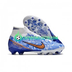 Nike Football Boots Air Zoom Mercurial Superfly IX Elite AG Bluecolor
