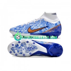 Nike Football Boots Air Zoom Mercurial Superfly IX Elite AG Bluecolor