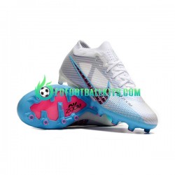 Nike Football Boots Air Zoom Mercurial Superfly IX Elite AG Whitecolor Bluecolor