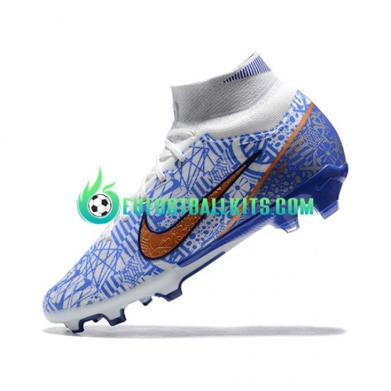 Nike Football Boots Air Zoom Mercurial Superfly IX Elite FG Bluecolor Whitecolor Goldcolor