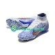 Nike Football Boots Air Zoom Mercurial Superfly IX Elite FG Bluecolor Whitecolor Goldcolor