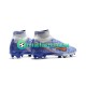 Nike Football Boots Air Zoom Mercurial Superfly IX Elite FG Bluecolor Whitecolor Goldcolor