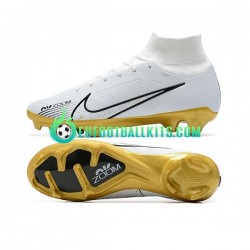 Nike Football Boots Air Zoom Mercurial Superfly IX Elite FG Whitecolor Goldcolor