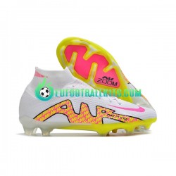 Nike Football Boots Air Zoom Mercurial Superfly IX Elite FG Whitecolor Pinkcolor Yellowcolor