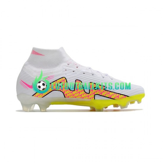 Nike Football Boots Air Zoom Mercurial Superfly IX Elite FG Whitecolor Pinkcolor Yellowcolor