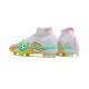 Nike Football Boots Air Zoom Mercurial Superfly IX Elite FG Whitecolor Pinkcolor Yellowcolor