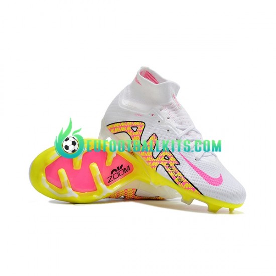 Nike Football Boots Air Zoom Mercurial Superfly IX Elite FG Whitecolor Pinkcolor Yellowcolor