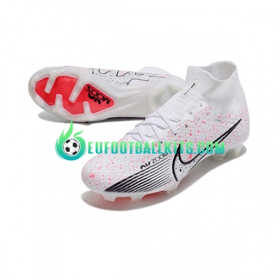 Nike Football Boots Air Zoom Mercurial Superfly IX Elite FG Whitecolor Redcolor Blackcolor