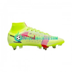 Nike Football Boots Mercurial Superfly VIII Motivation Elite SG Pro AC Yellowcolor Redcolor