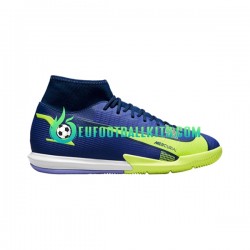 Nike Football Boots Mercurial Superfly VIII Recharge Academy IC Bluecolor Yellowcolor