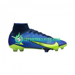Nike Football Boots Mercurial Superfly VIII Recharge Elite FG Bluecolor Yellowcolor