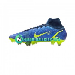 Nike Football Boots Mercurial Superfly VIII Recharge Elite SG Pro AC Bluecolor Yellowcolor