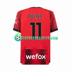AC Milan Christian Pulisic 11 Home Football Shirts 2023-2024 Men LS